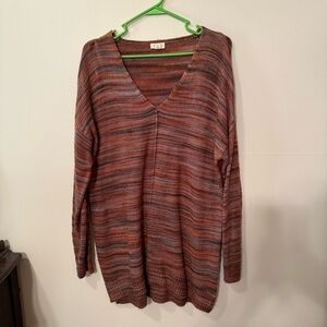 a.n.a Multicolor V-Neck Sweater Relaxed Fit